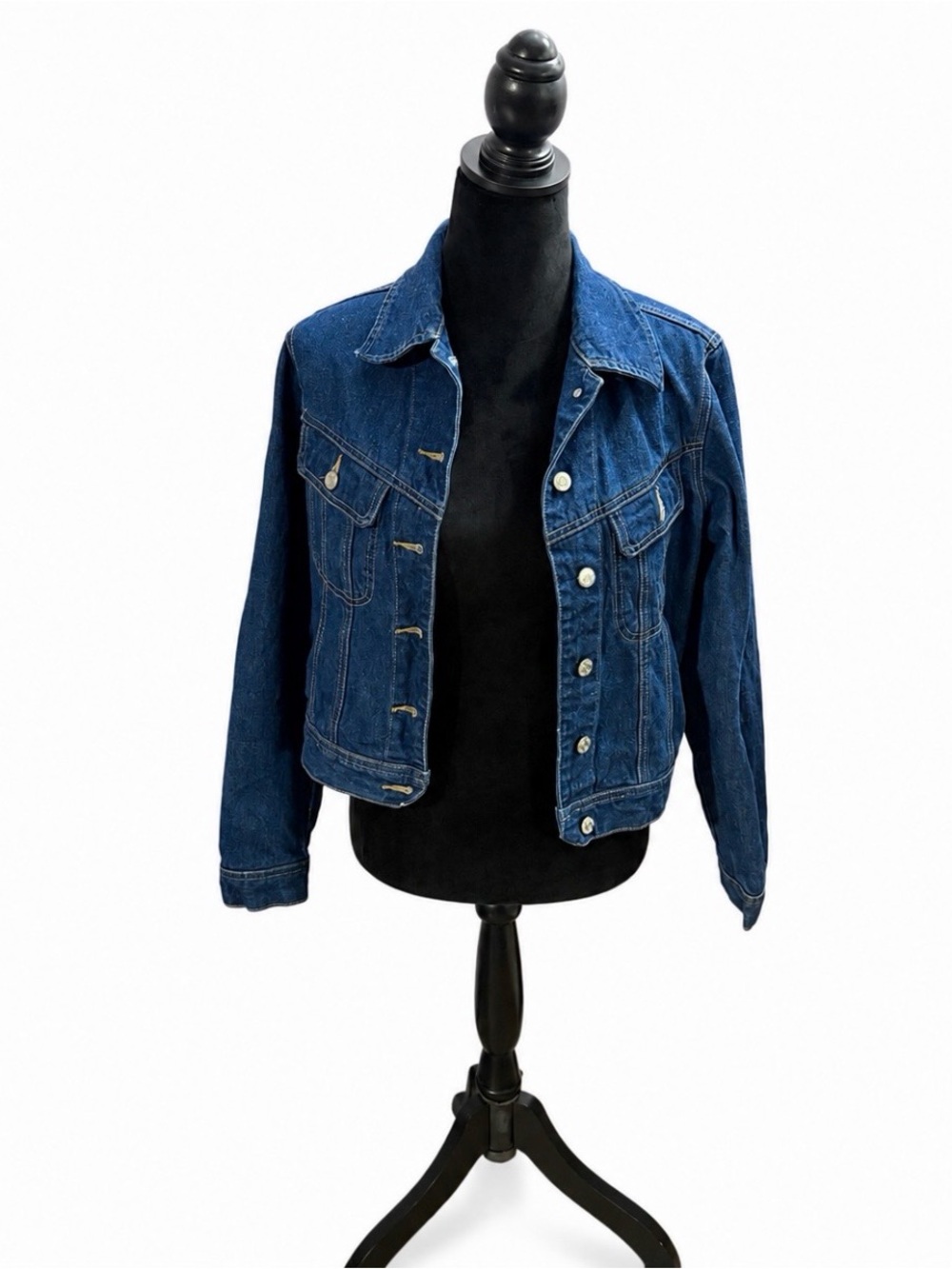Vintage Y2K ESPRIT Denim Jacket Women M Dark Wash